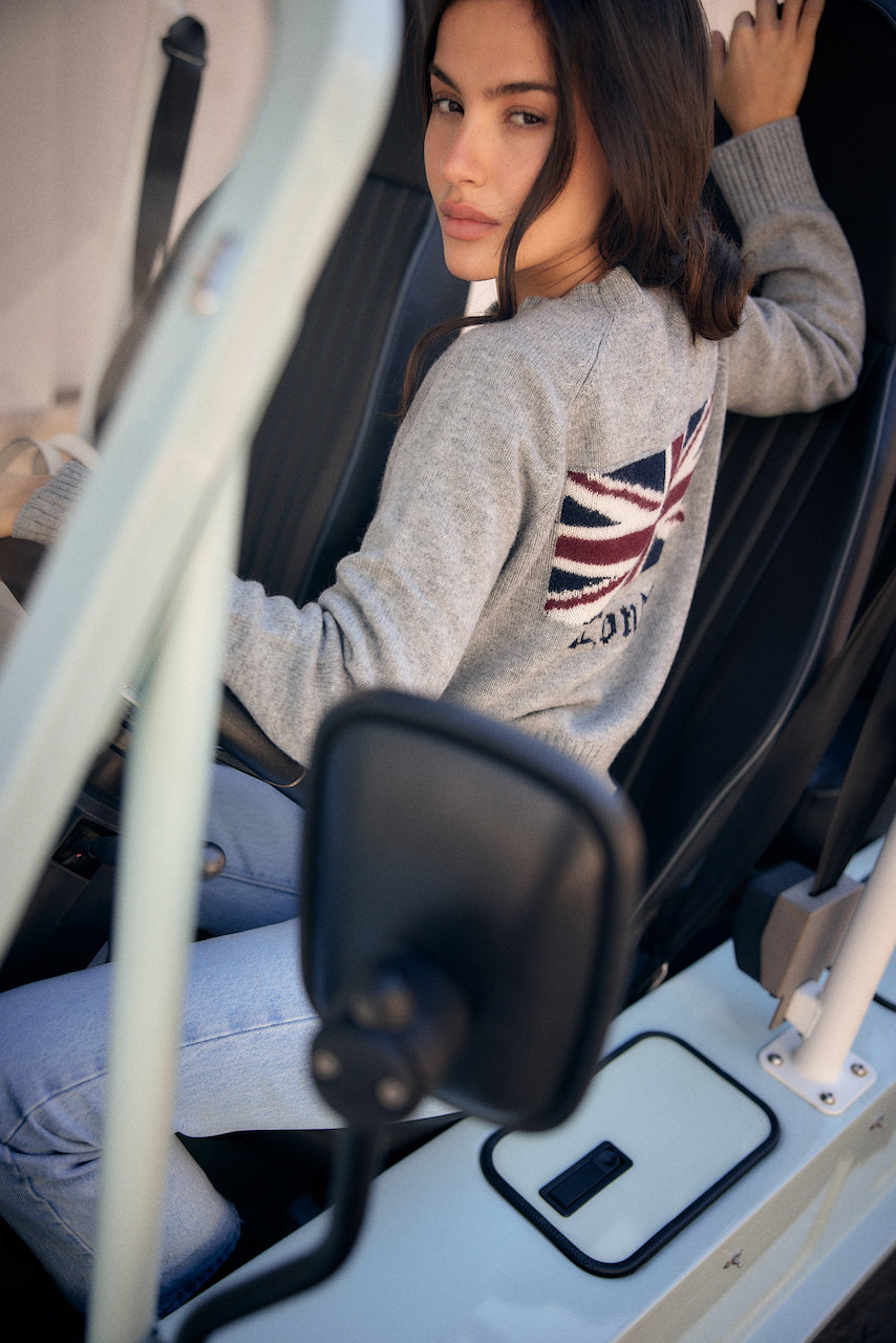 City Sweater - London Intarsia grey