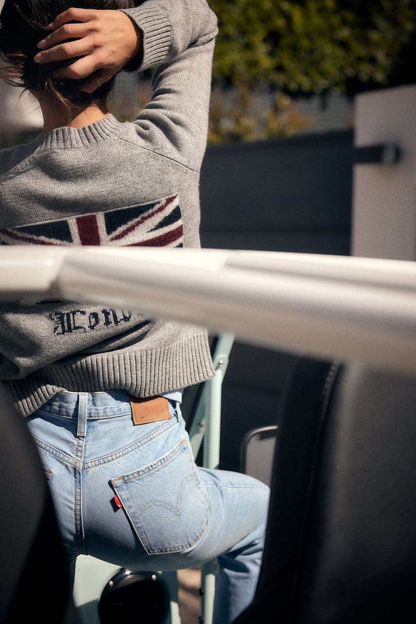 City Sweater - London Intarsia grey