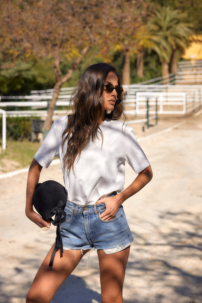 Heart at Back T-shirt White