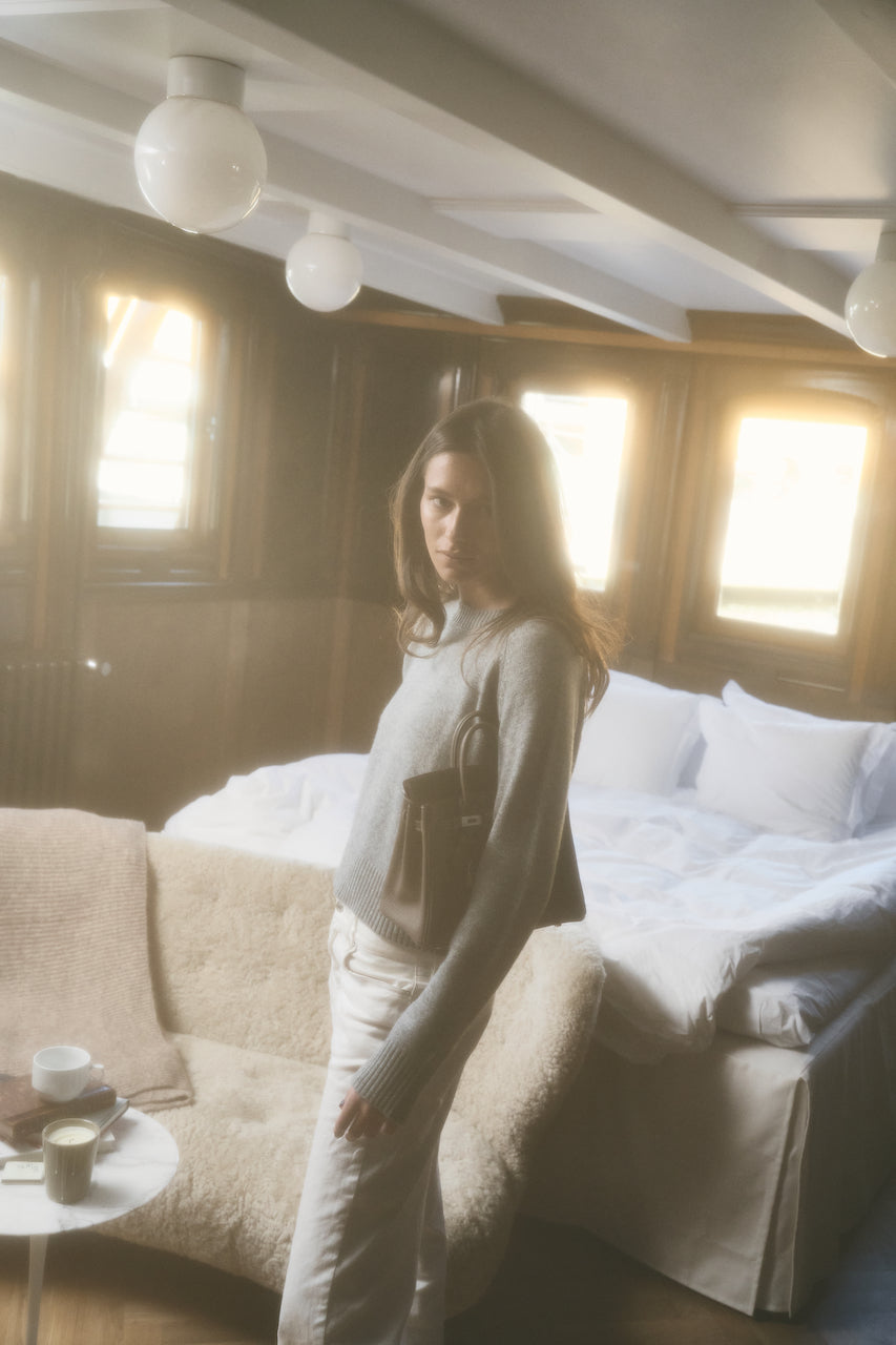 City Sweater - London Intarsia grey