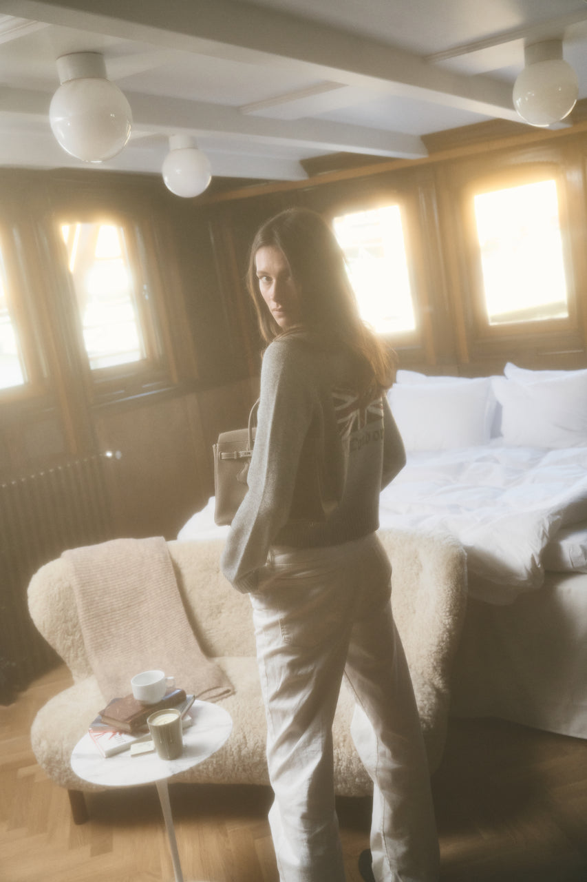 City Sweater - London Intarsia grey