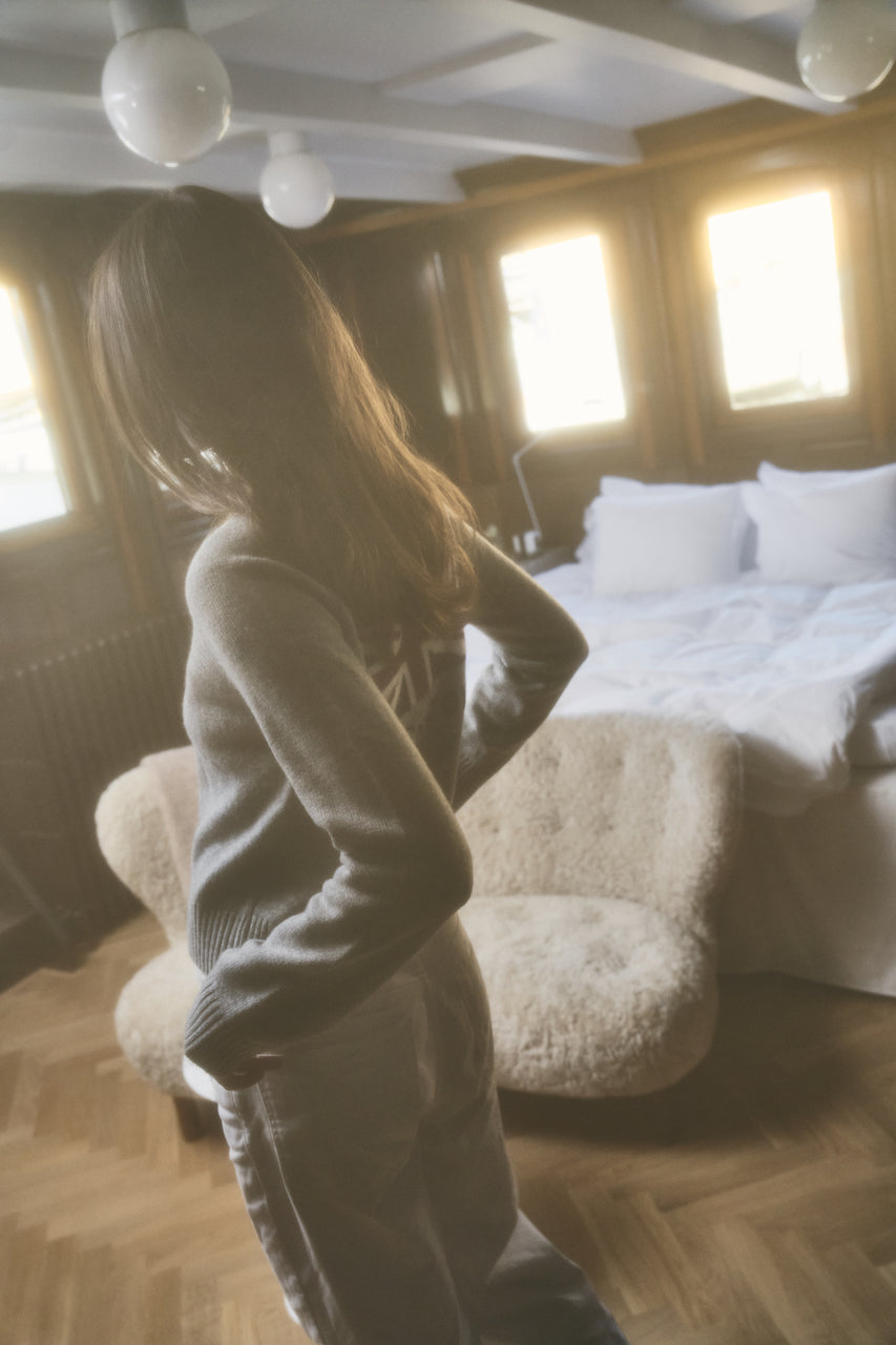 City Sweater - London Intarsia grey