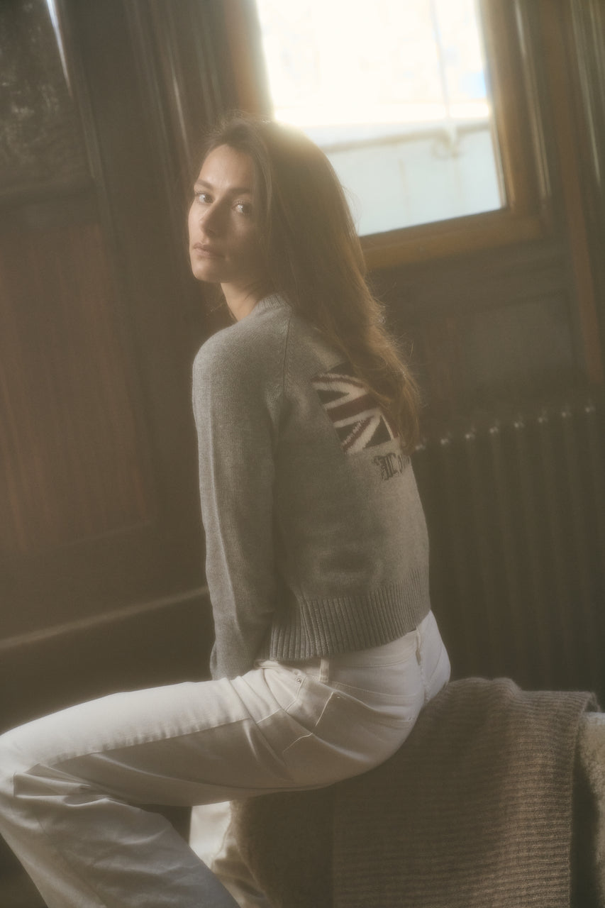 City Sweater - London Intarsia grey