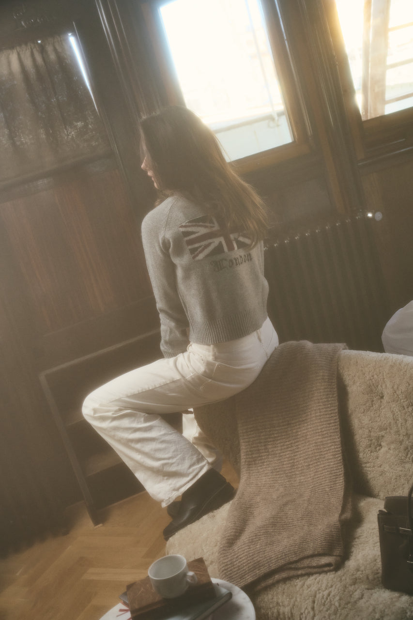 City Sweater - London Intarsia grey