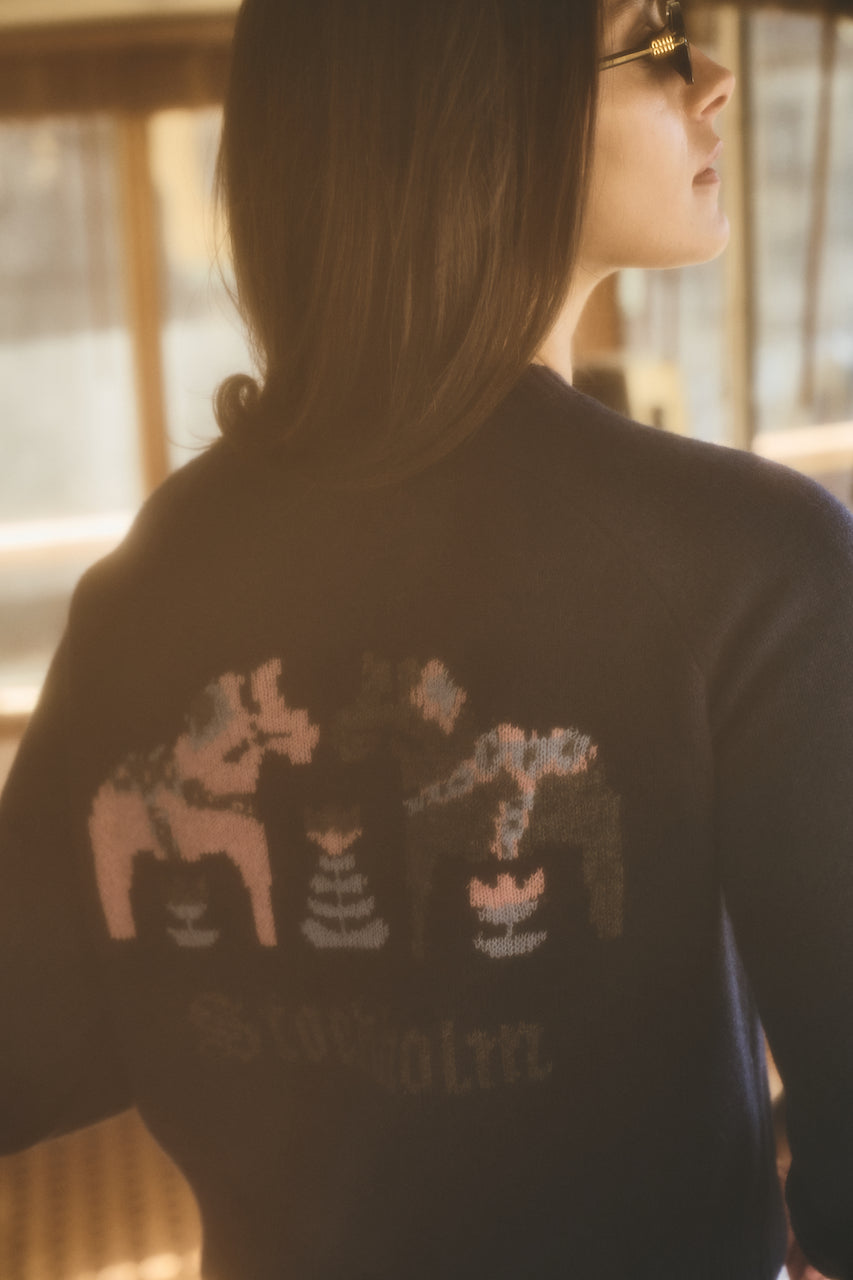 City Sweater - Stockholm Intarsia blue