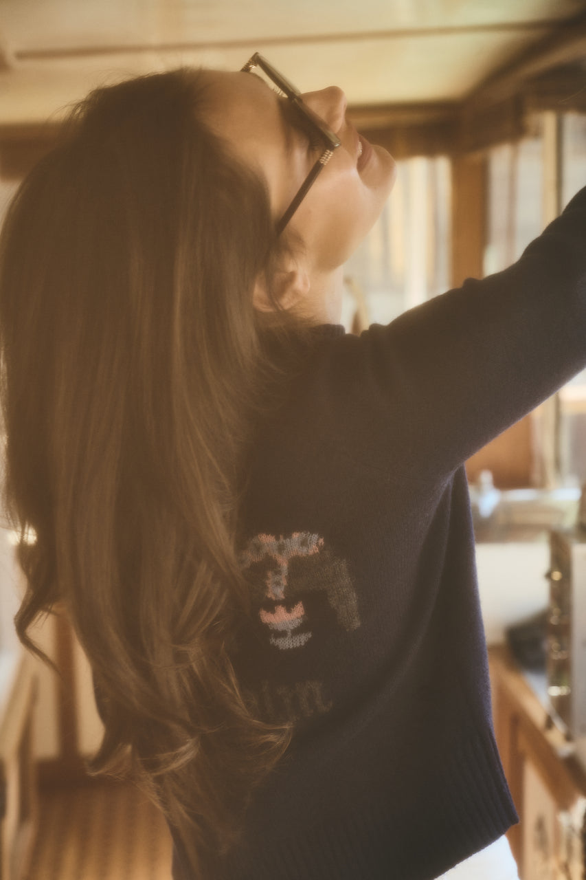 City Sweater - Stockholm Intarsia blue