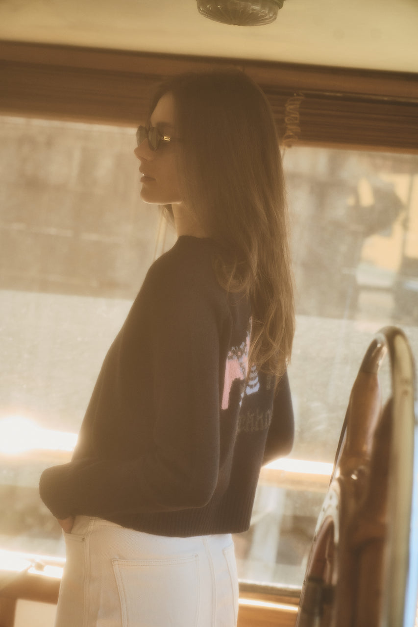 City Sweater - Stockholm Intarsia blue