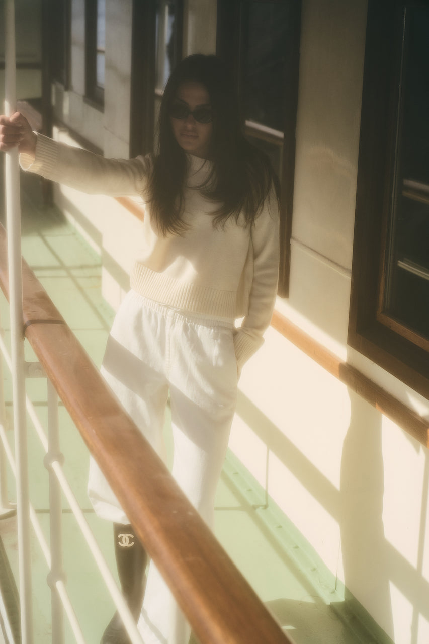 City Sweater - Stockholm Intarsia white