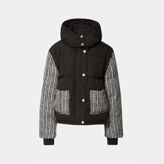 Tweed Puffer Jacket and Vest