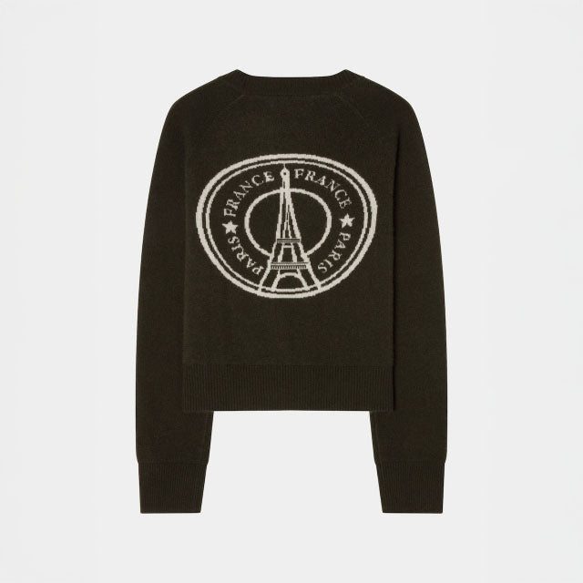 City Sweater - Paris Intarsia Green