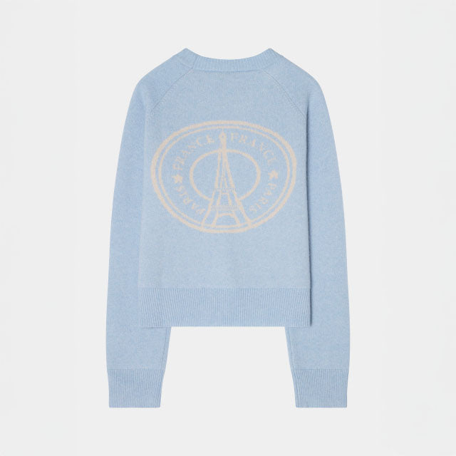 City Sweater - Paris Intarsia Blue