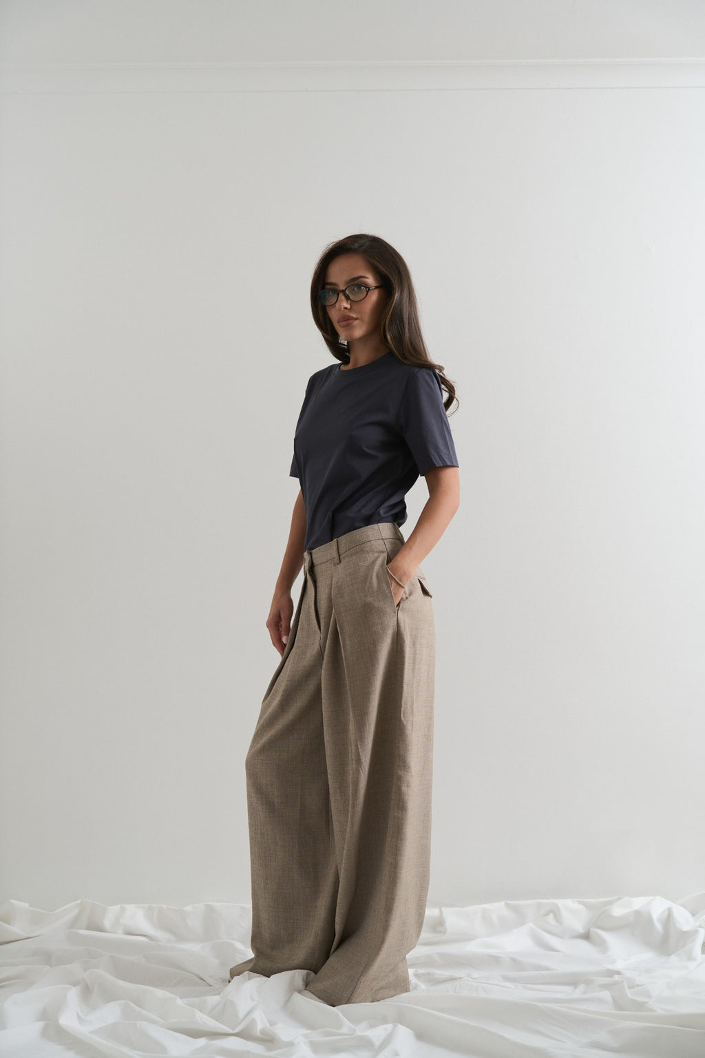 Heart at Back T-shirt Navy