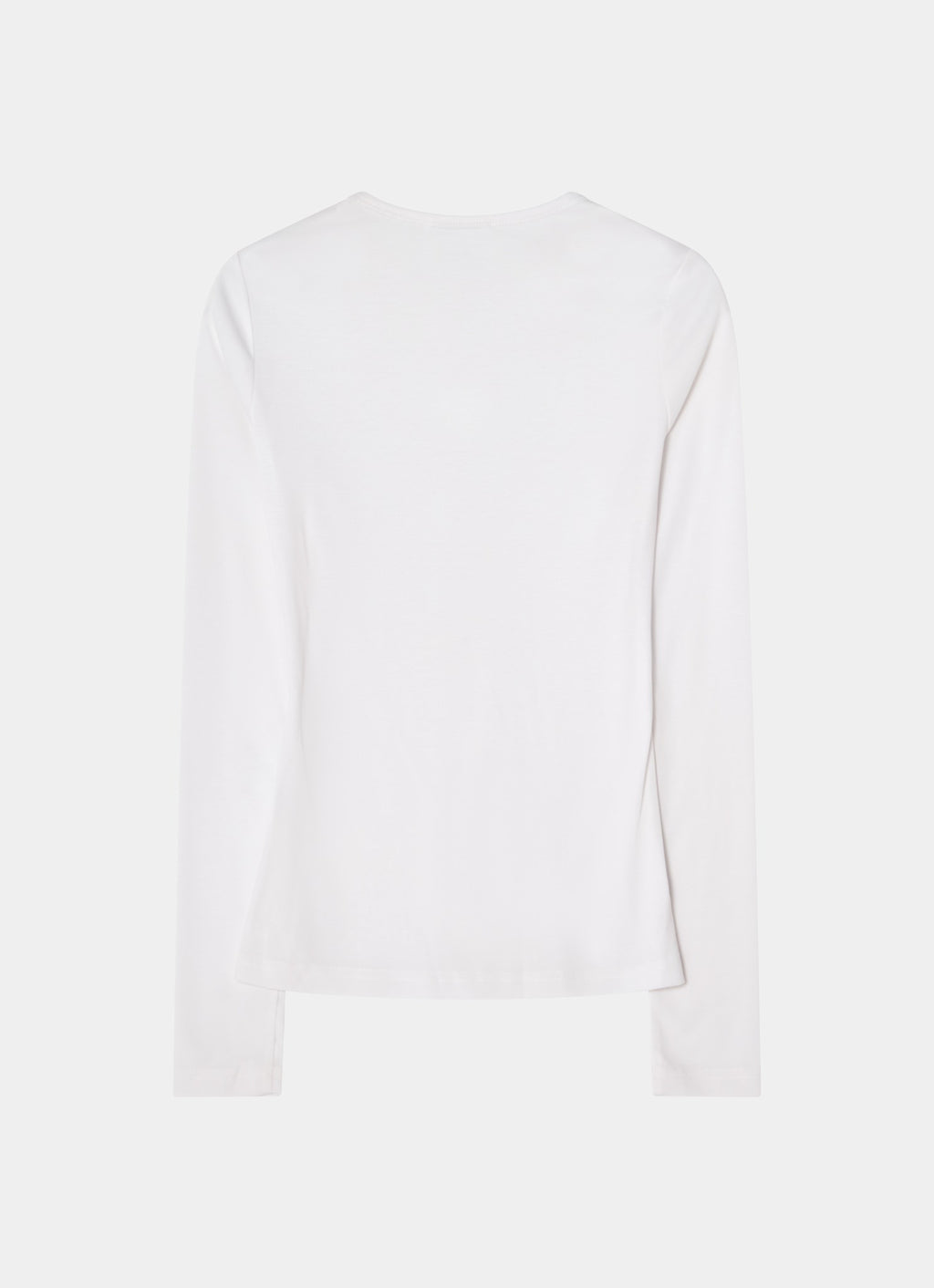 Tight long sleeve white