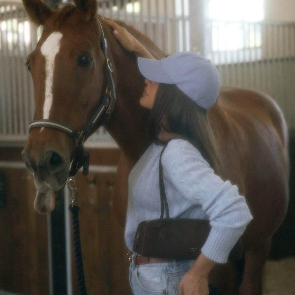 Cable knit sweater blue