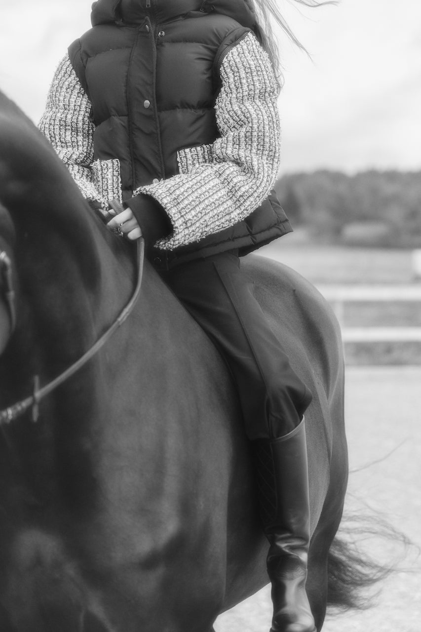Tweed Puffer Jacket and Vest