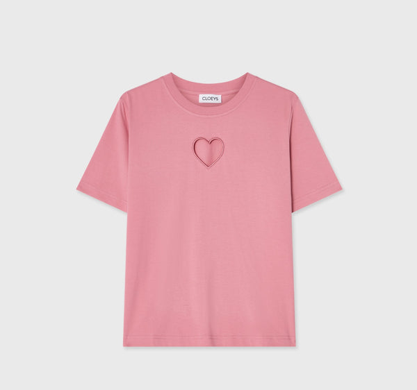 Heart T-shirt Pink
