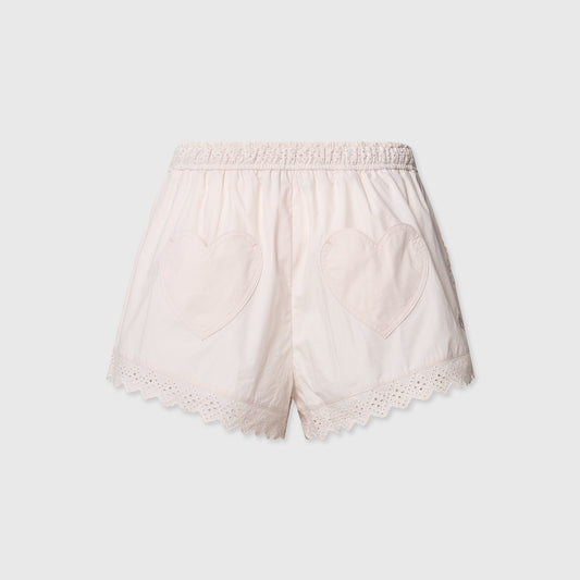 Broderie Shorts Pink