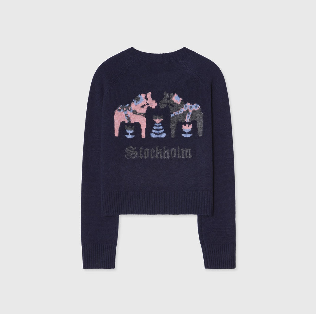 City Sweater - Stockholm Intarsia blue