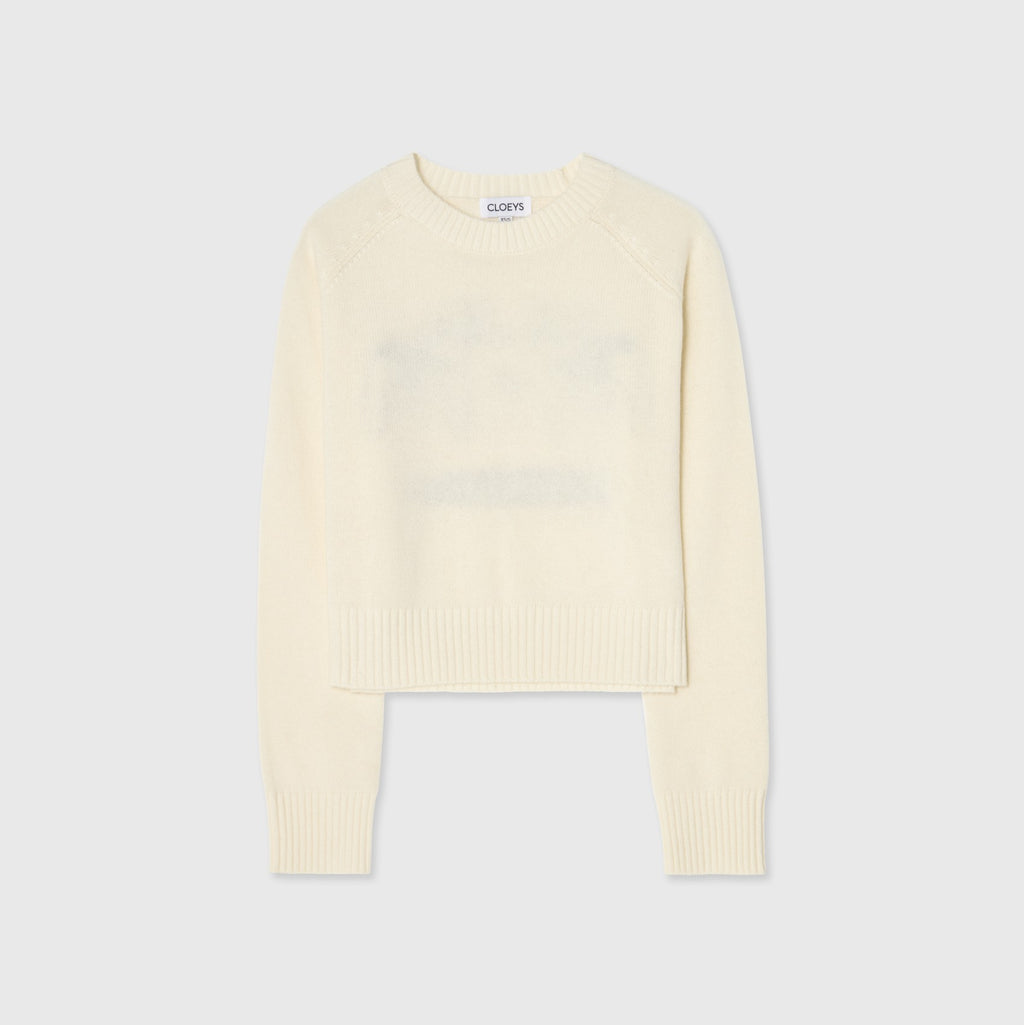 City Sweater - Stockholm Intarsia white
