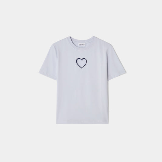 Heart T-shirt Blue