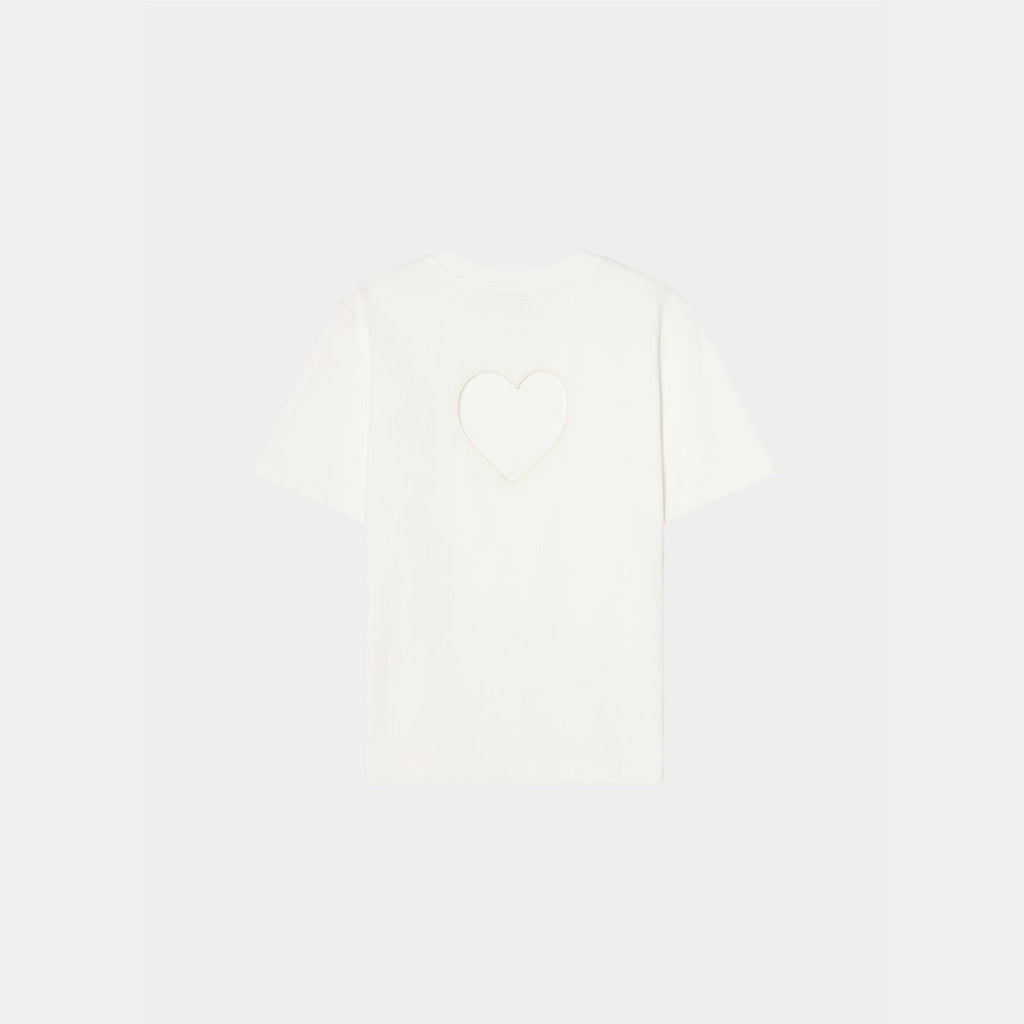 Heart at Back T-shirt White