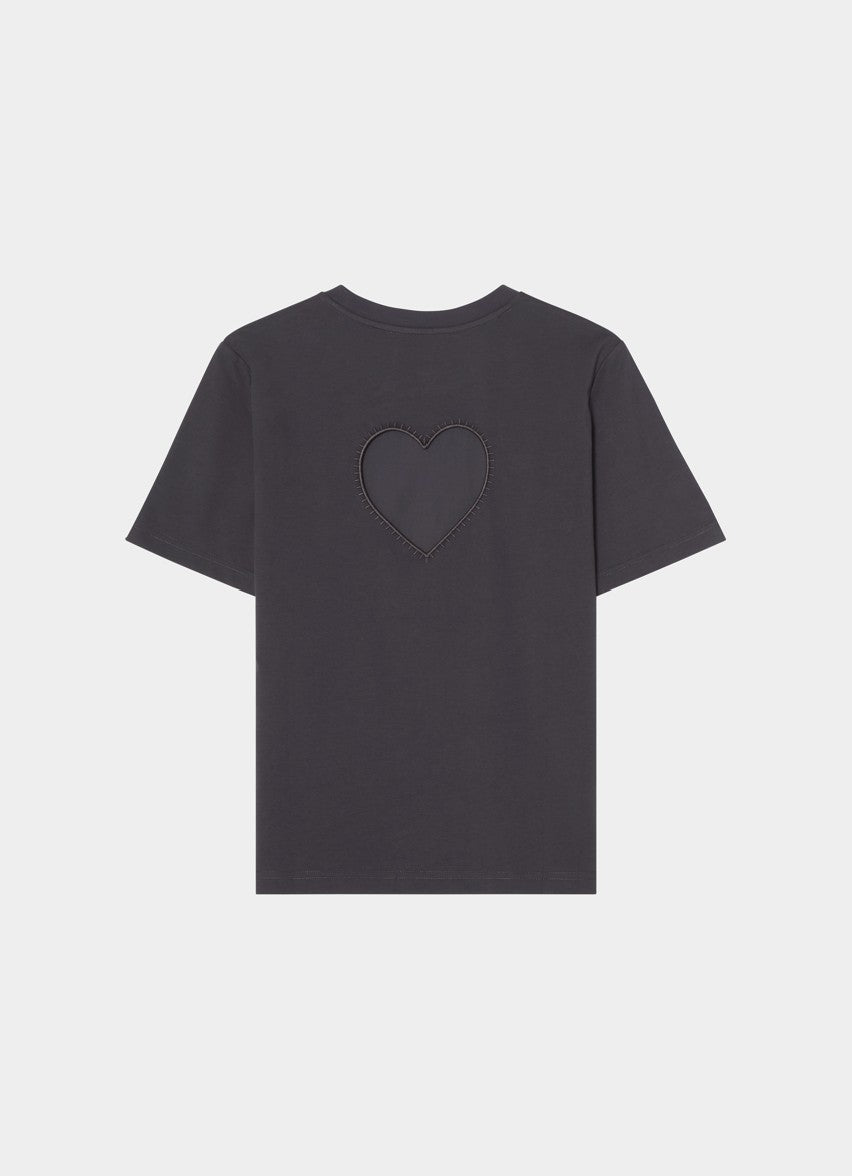 Heart at Back T-shirt Navy