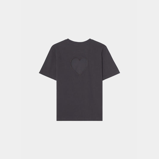 Heart at Back T-shirt Navy