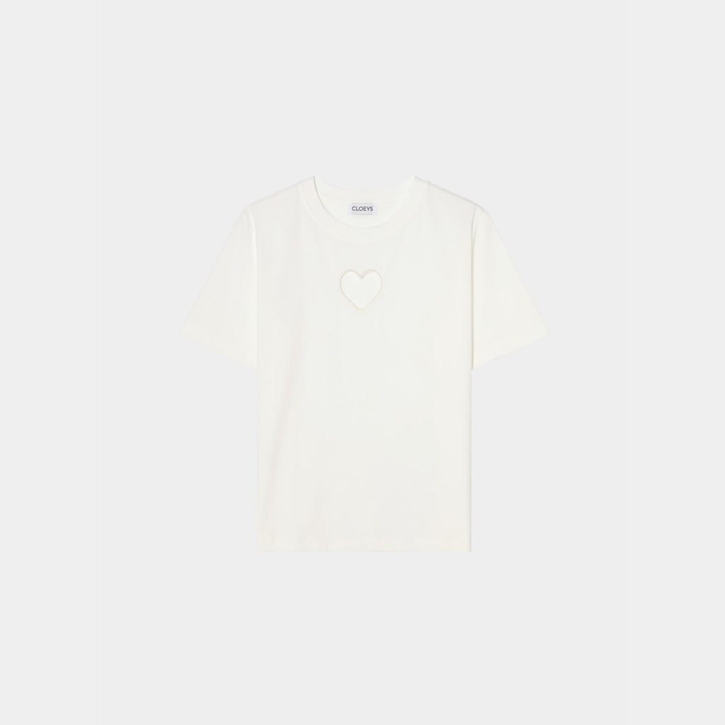 Heart T-shirt White