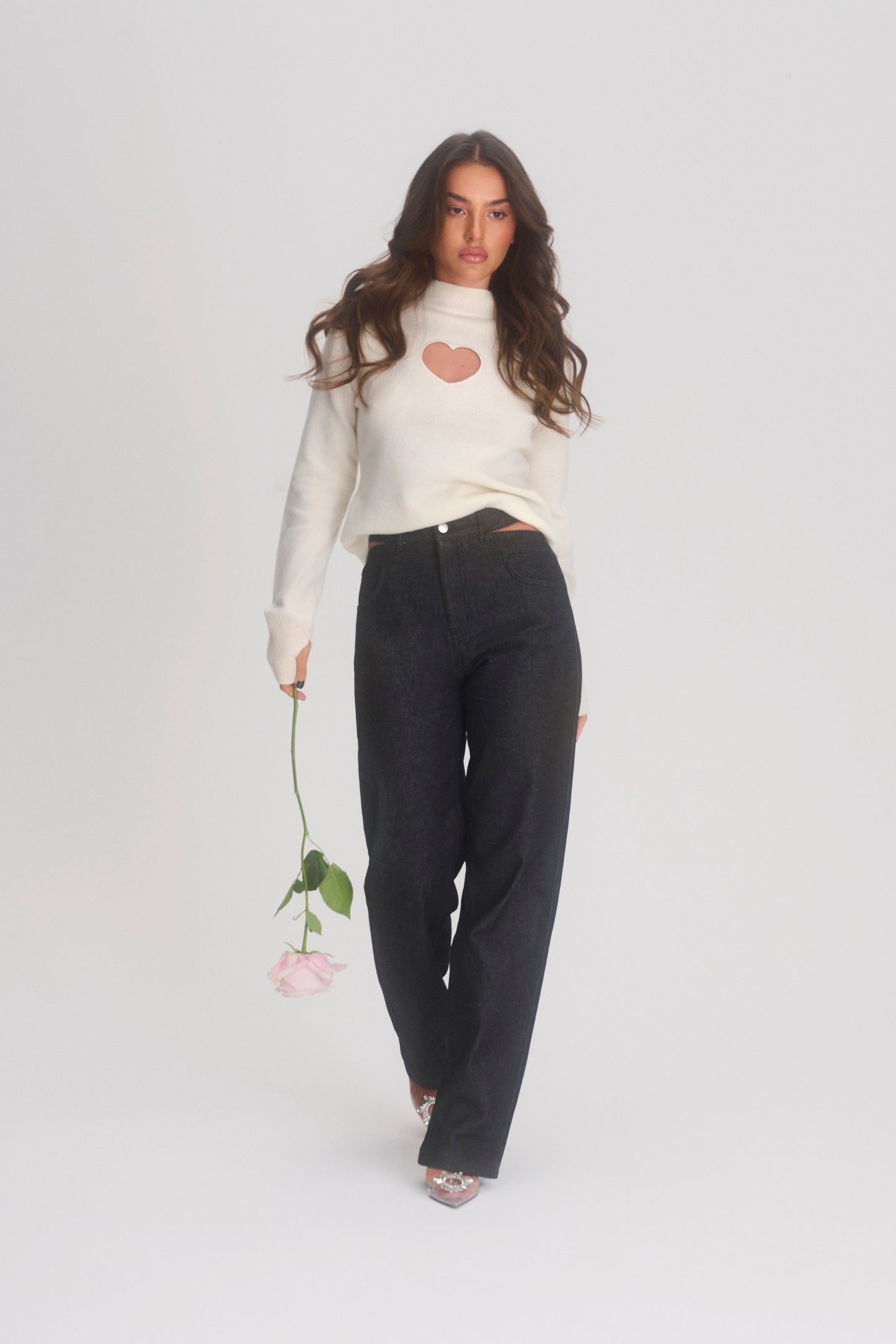 Heart Jeans Dark Blue