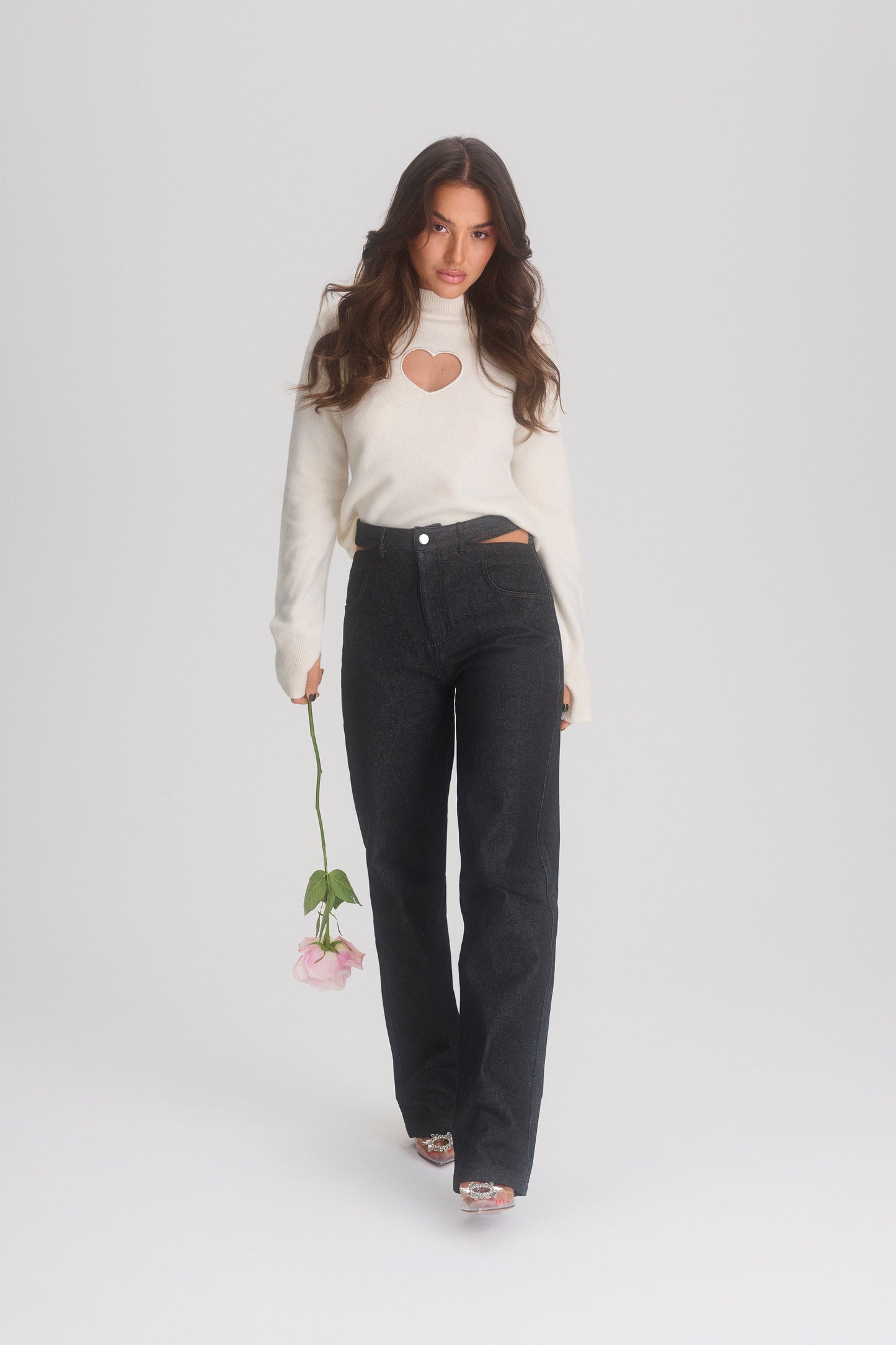 Heart Jeans Dark Blue