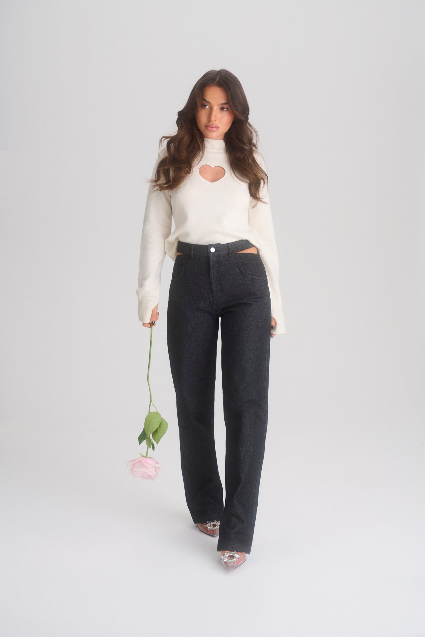 Heart Jeans Dark Blue