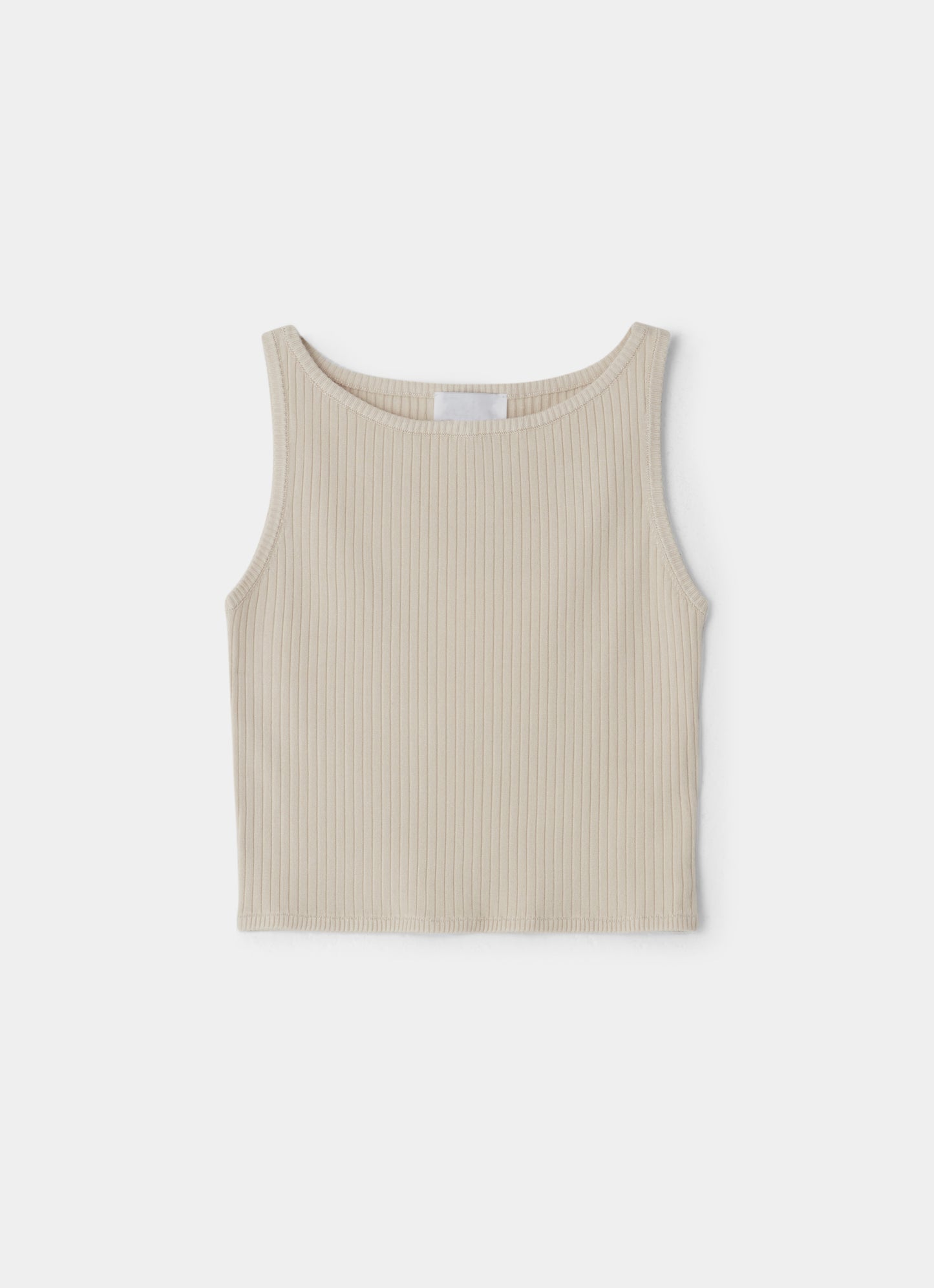 Space Dye Top Beige