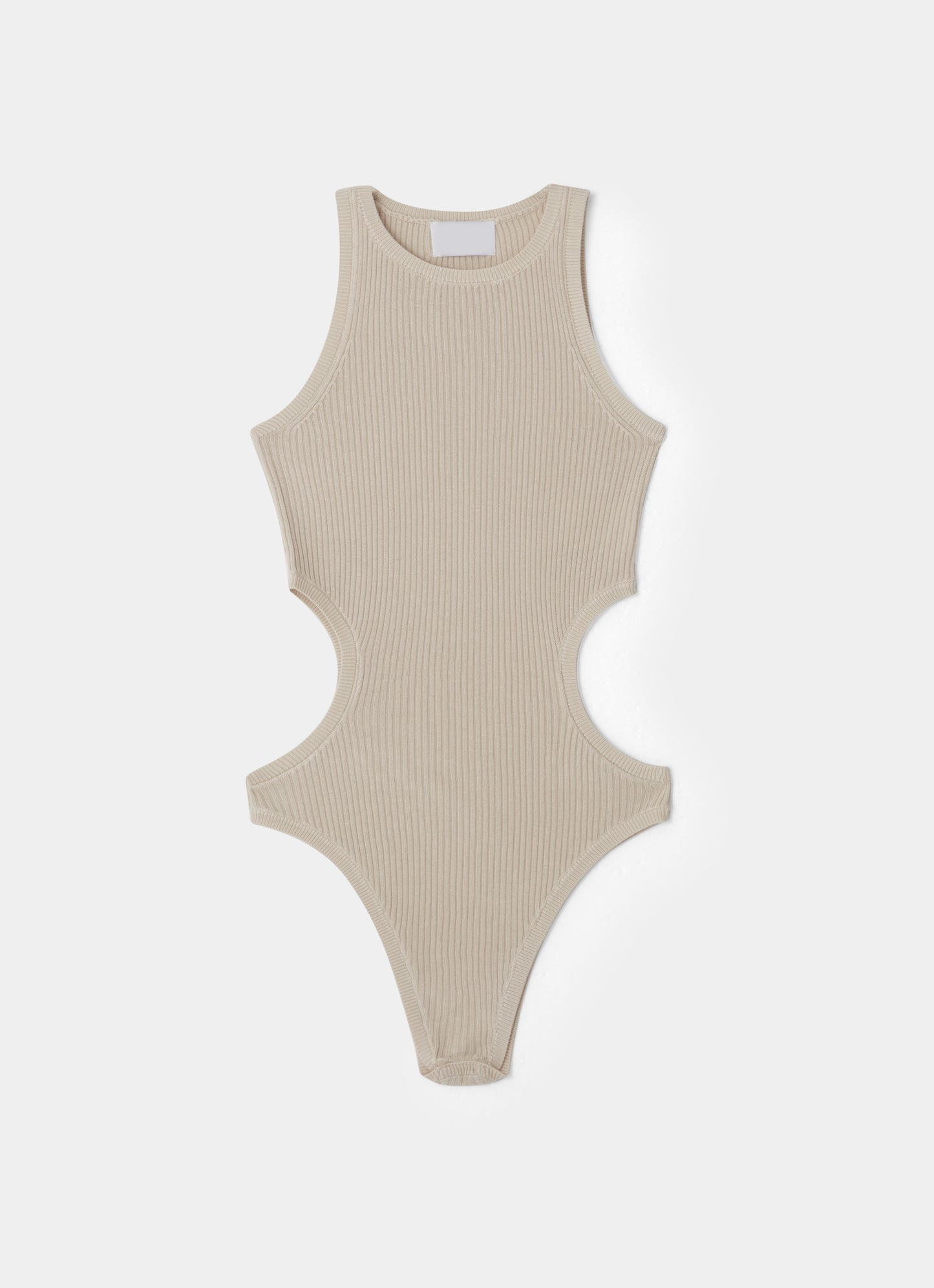 Space Dye Bodysuit Beige