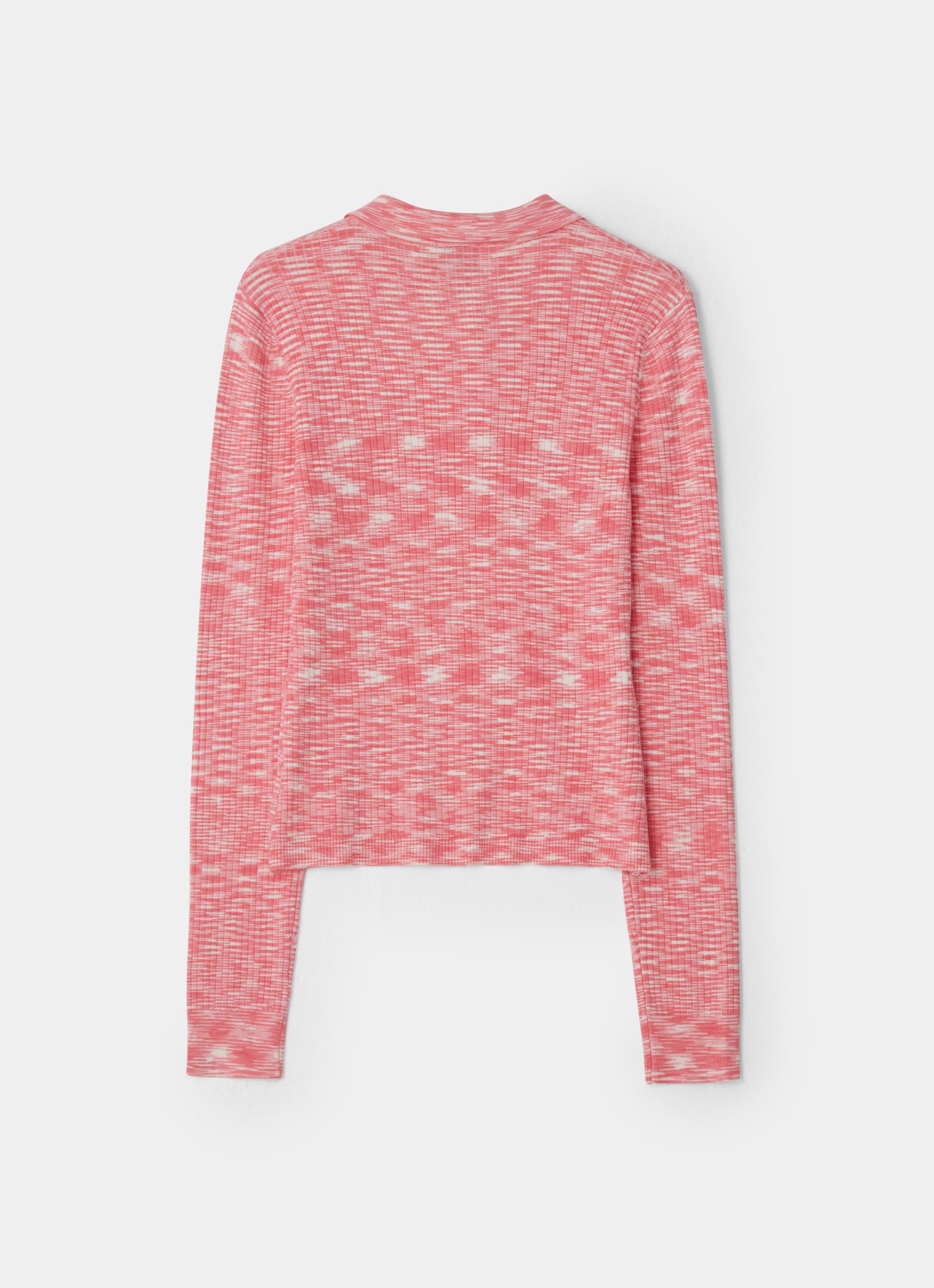 Space Dye Diagonal Cardigan Pink