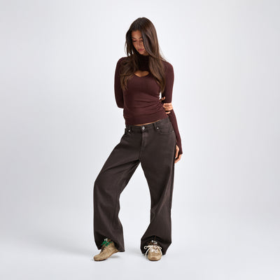 Heart sweater Brown