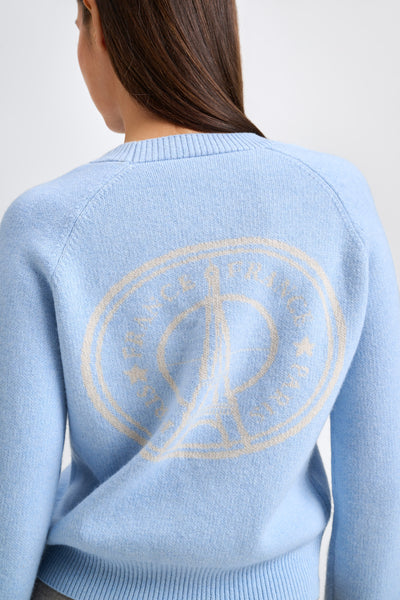 City Sweater - Paris Intarsia Blue