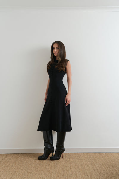 Knitted fitted dress