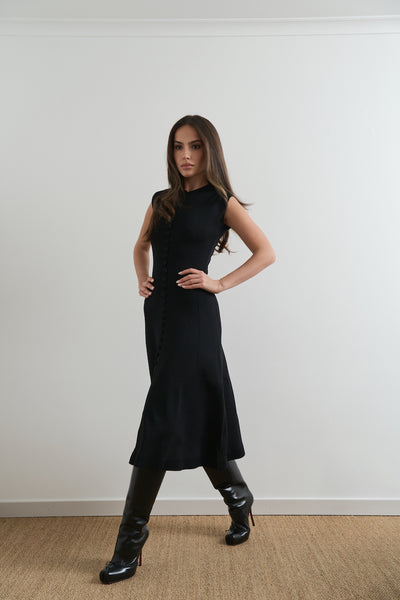 Knitted fitted dress