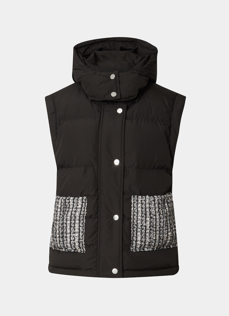 Tweed Puffer Jacket and Vest
