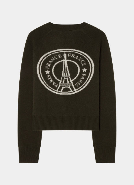 City Sweater - Paris Intarsia Green