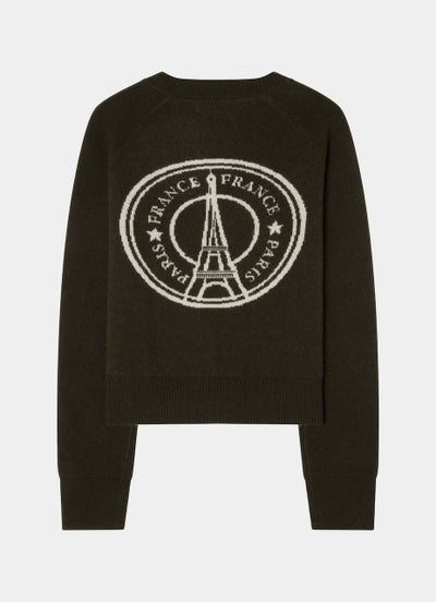 City Sweater - Paris Intarsia Green