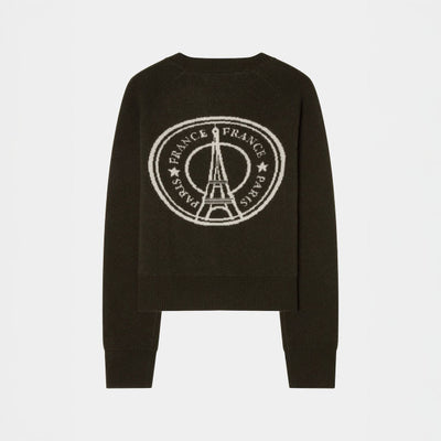 City Sweater - Paris Intarsia Green