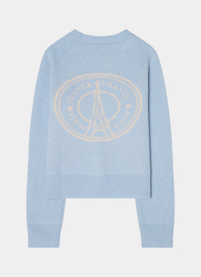 City Sweater - Paris Intarsia Blue