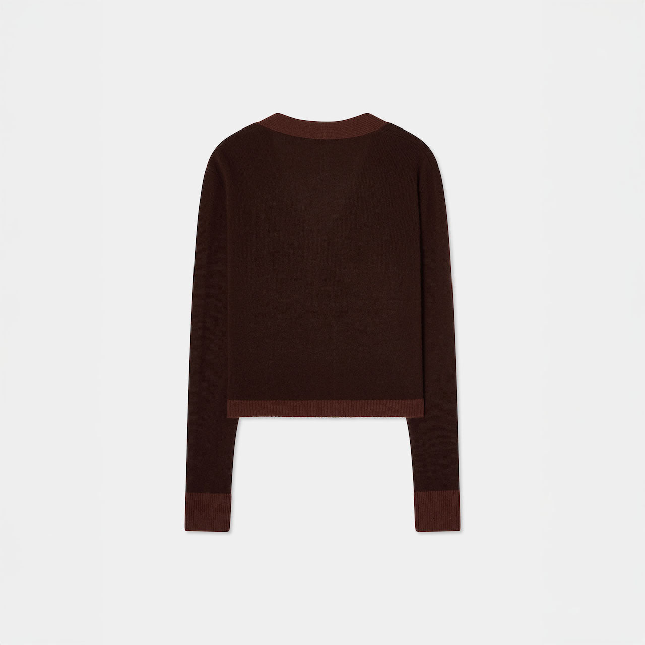 Colourblock Cardigan Brown & Brown