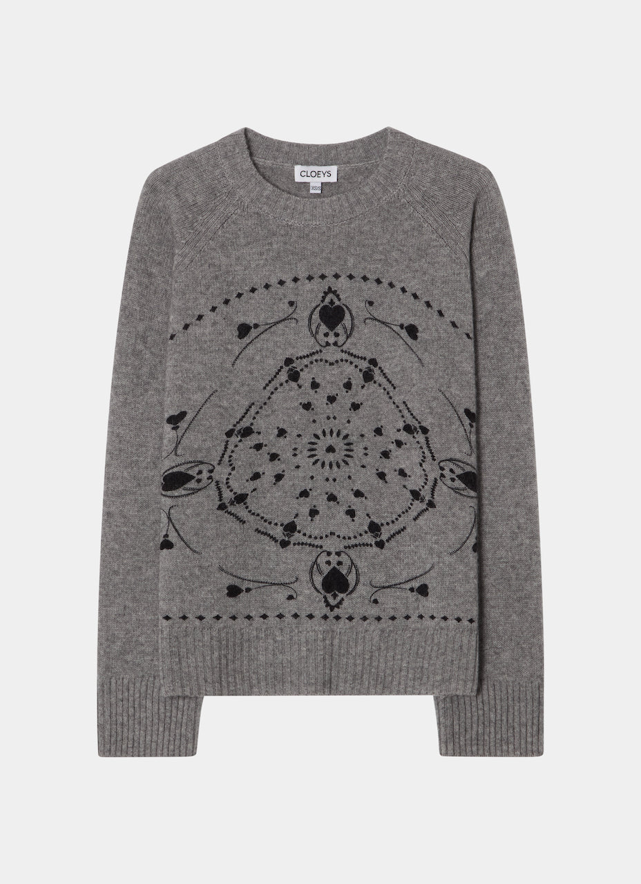 Bandana Sweater grey