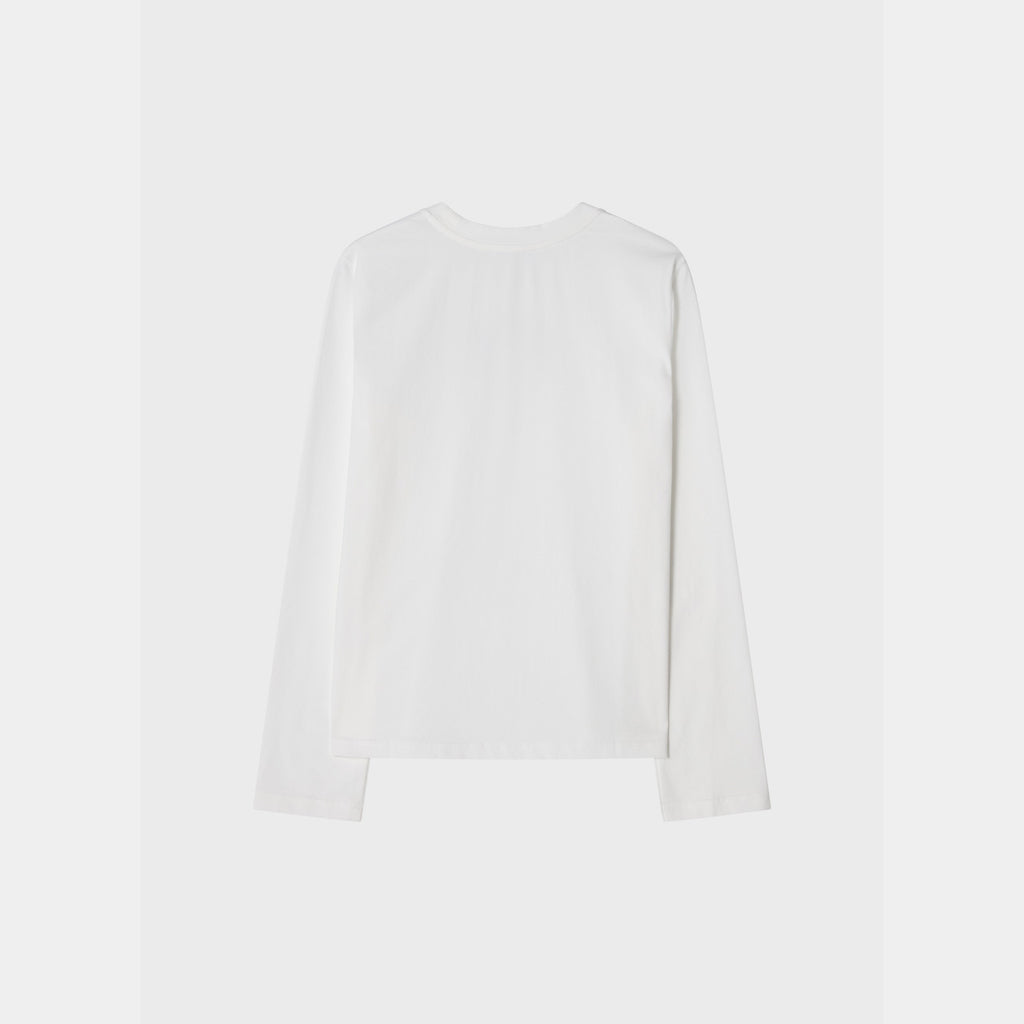 Heart Long Sleeve T-shirt White