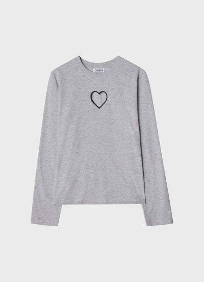 Giftbox Long sleeve T-shirt White and Grey