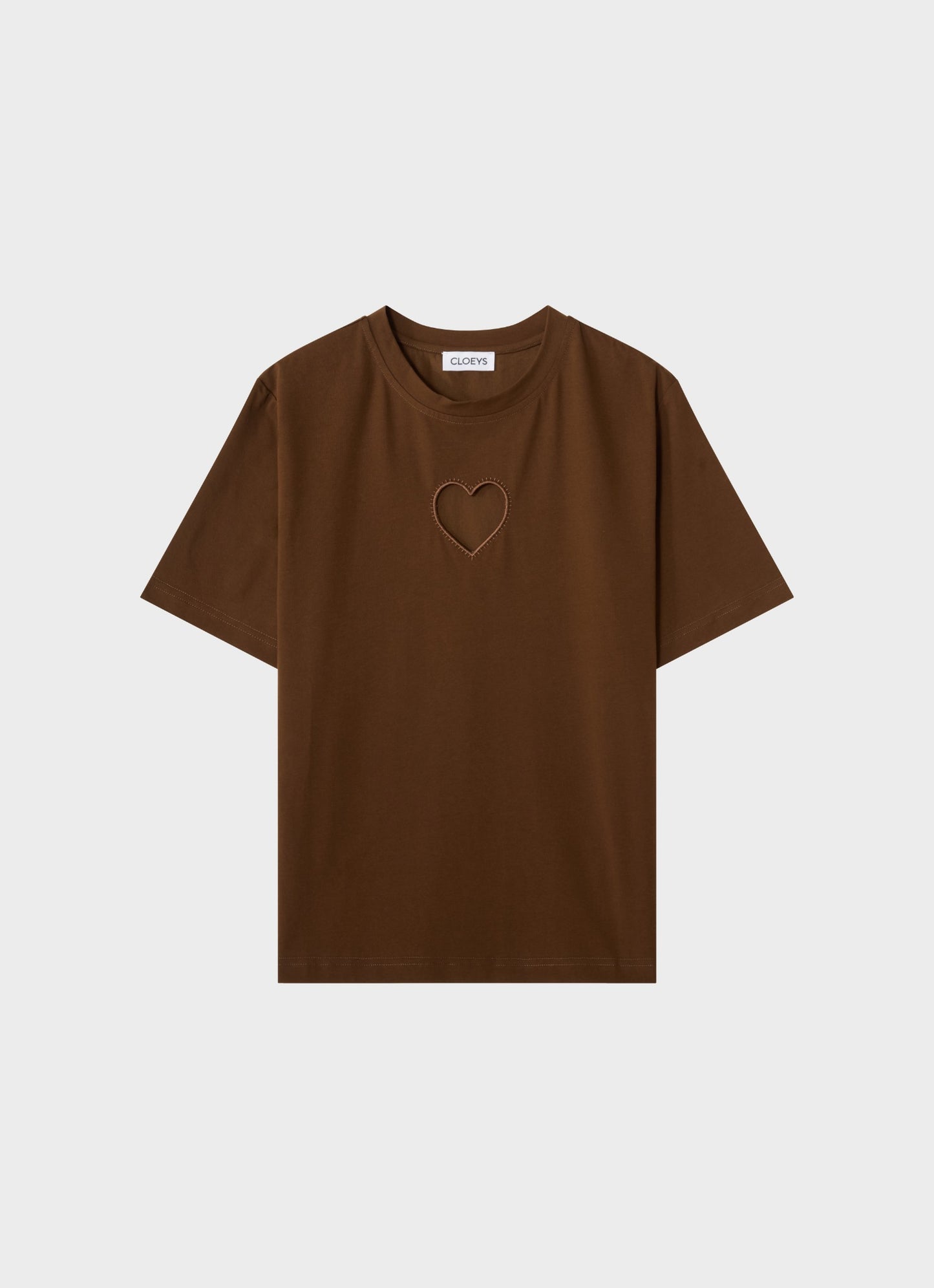Heart T-shirt Brown