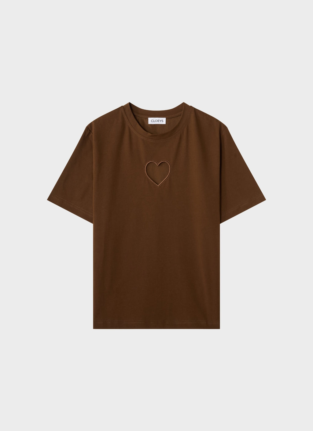 Heart T-shirt Brown