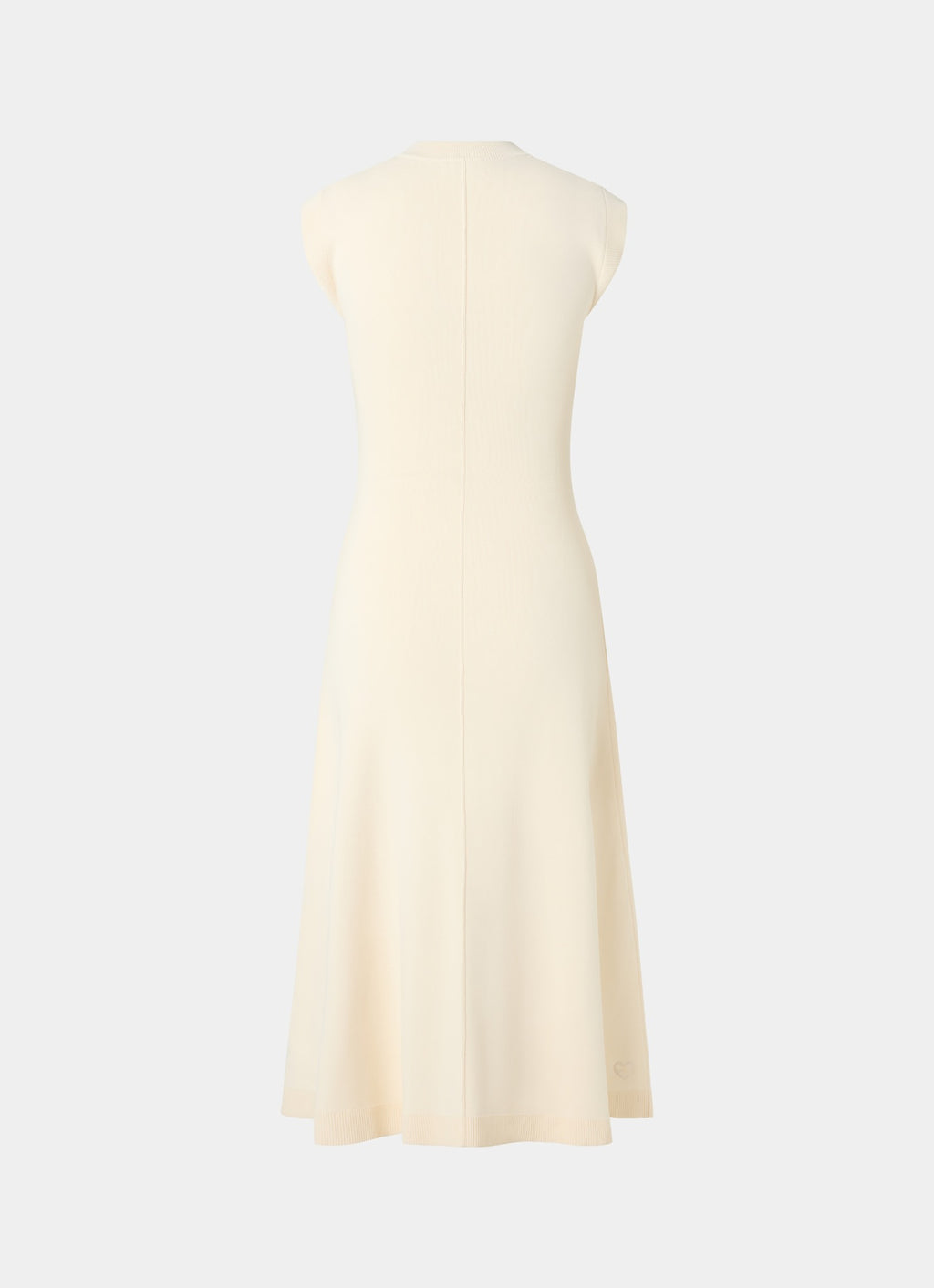 Knitted fitted dress off white